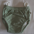 teal training underwear with loops on waistband